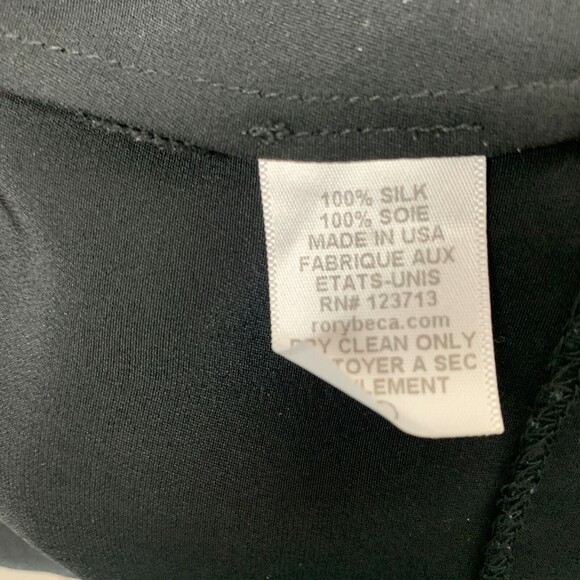 Rory Beca Women's Dress Size 4 Black 100% Silk Sleeveless - Picture 7 of 7